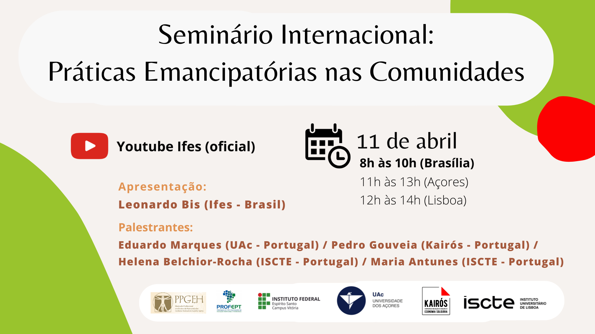 Seminário Internacional Práticas Emancipatórias nas Comunidades 9