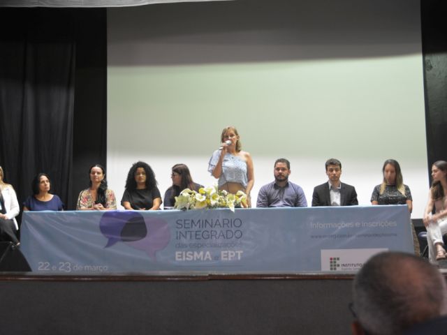 Abertura do Seminário Integrado das Especializações EPT e EISMA e da II Jornada de Educação e Divulgação em Ciências