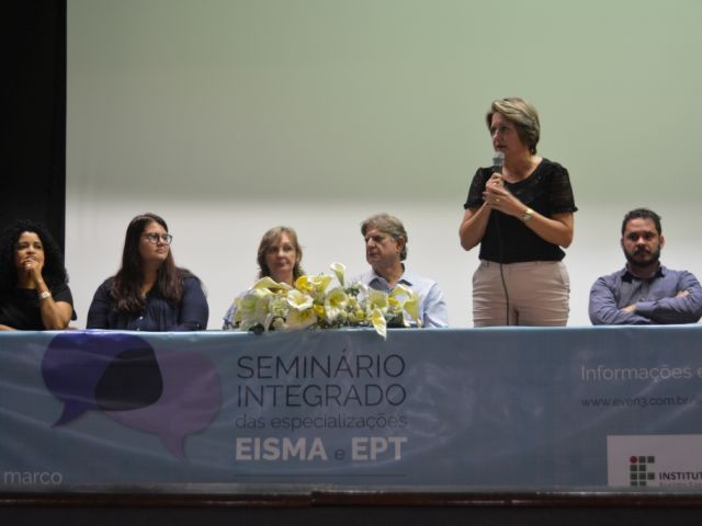 Abertura do Seminário Integrado das Especializações EPT e EISMA e da II Jornada de Educação e Divulgação em Ciências