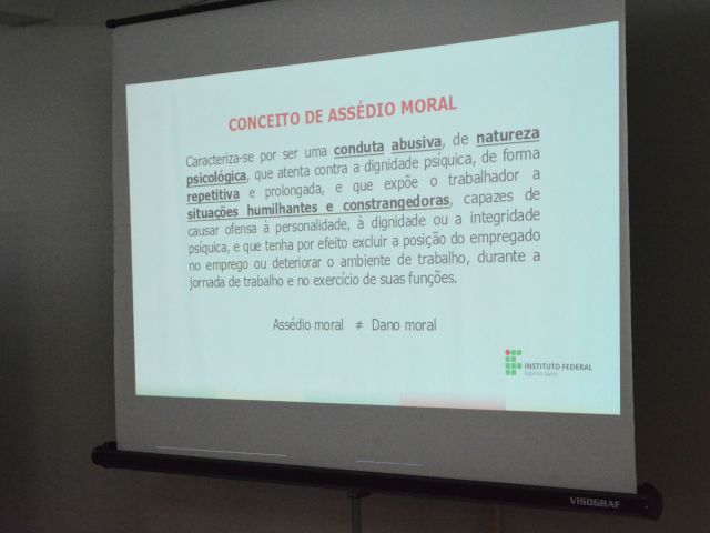 Servidores do Ifes participam de mesa-redonda sobre assédio moral no trabalho