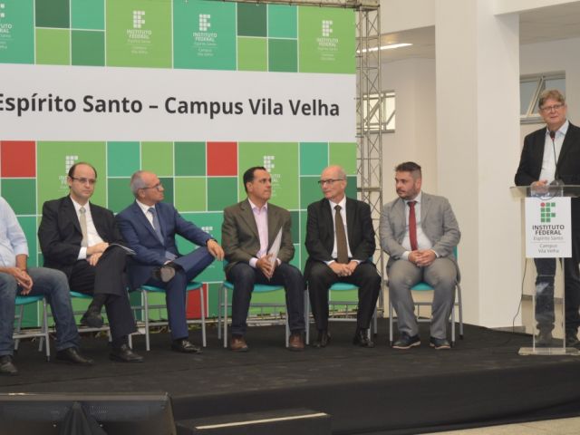 Inaugurações das obras de expansão dos campi Vila Velha e Serra