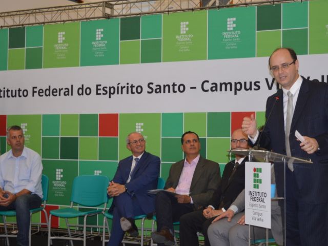 Inaugurações das obras de expansão dos campi Vila Velha e Serra