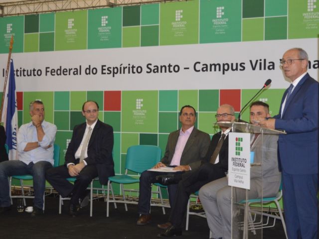 Inaugurações das obras de expansão dos campi Vila Velha e Serra