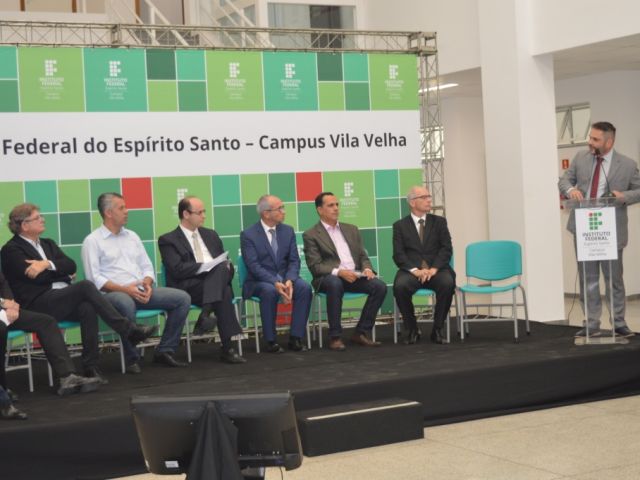 Inaugurações das obras de expansão dos campi Vila Velha e Serra