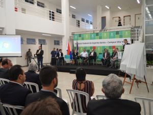 Inaugurações das obras de expansão dos campi Vila Velha e Serra