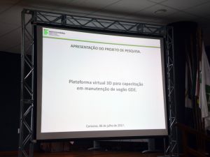 2017 - Campus Cariacica apresenta projeto de plataforma virtual 3D na área de ferrovias